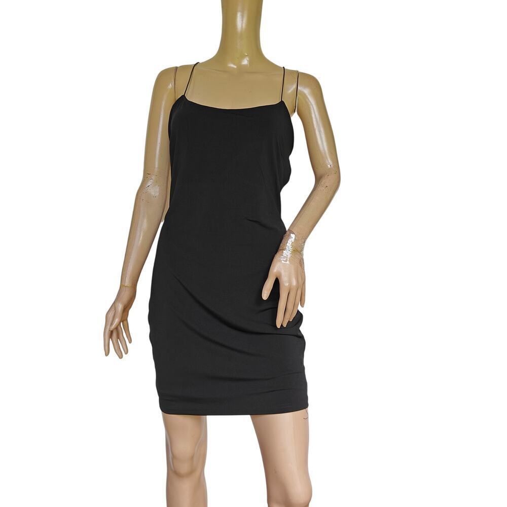 Just Quella Black Strappy Backless Mini Dress NWT Sexy Bodycon Party Clubwear